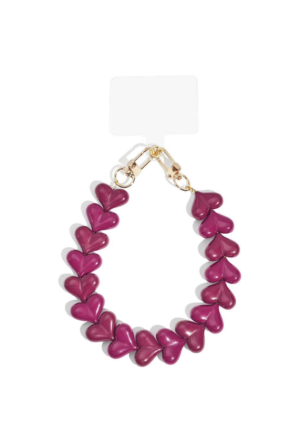 Telefoonkoord Hearts - Aubergine