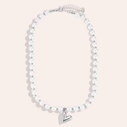 Ketting pearly heart