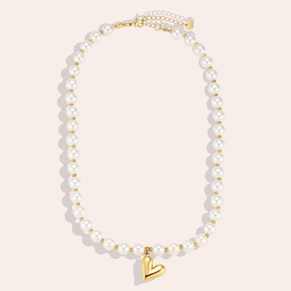 Ketting pearly heart