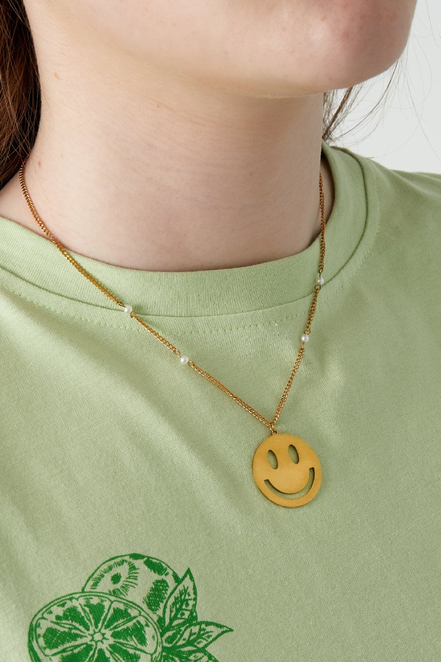 Ketting Smiley Pearl