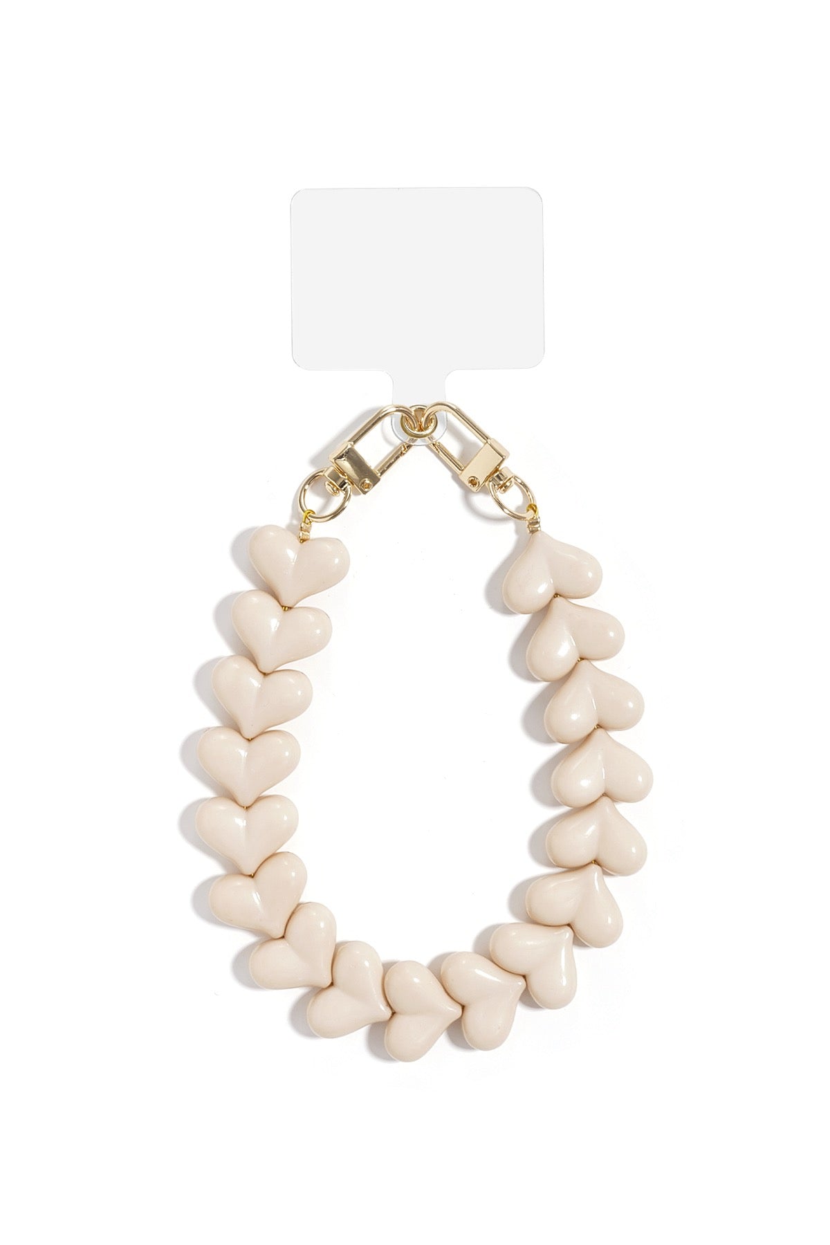 Telefoonkoord Hearts - Beige
