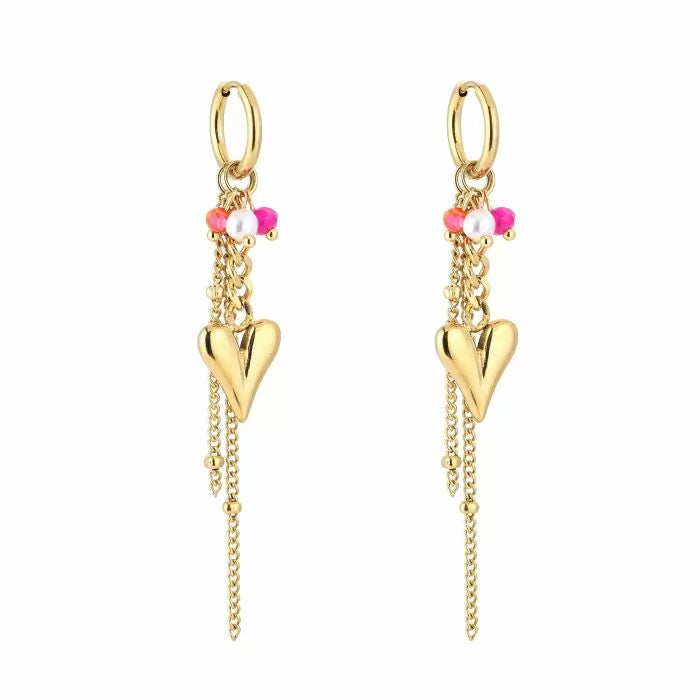Oorbellen Summer Party - Fuchsia