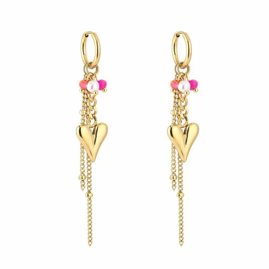 Oorbellen Summer Party - Fuchsia