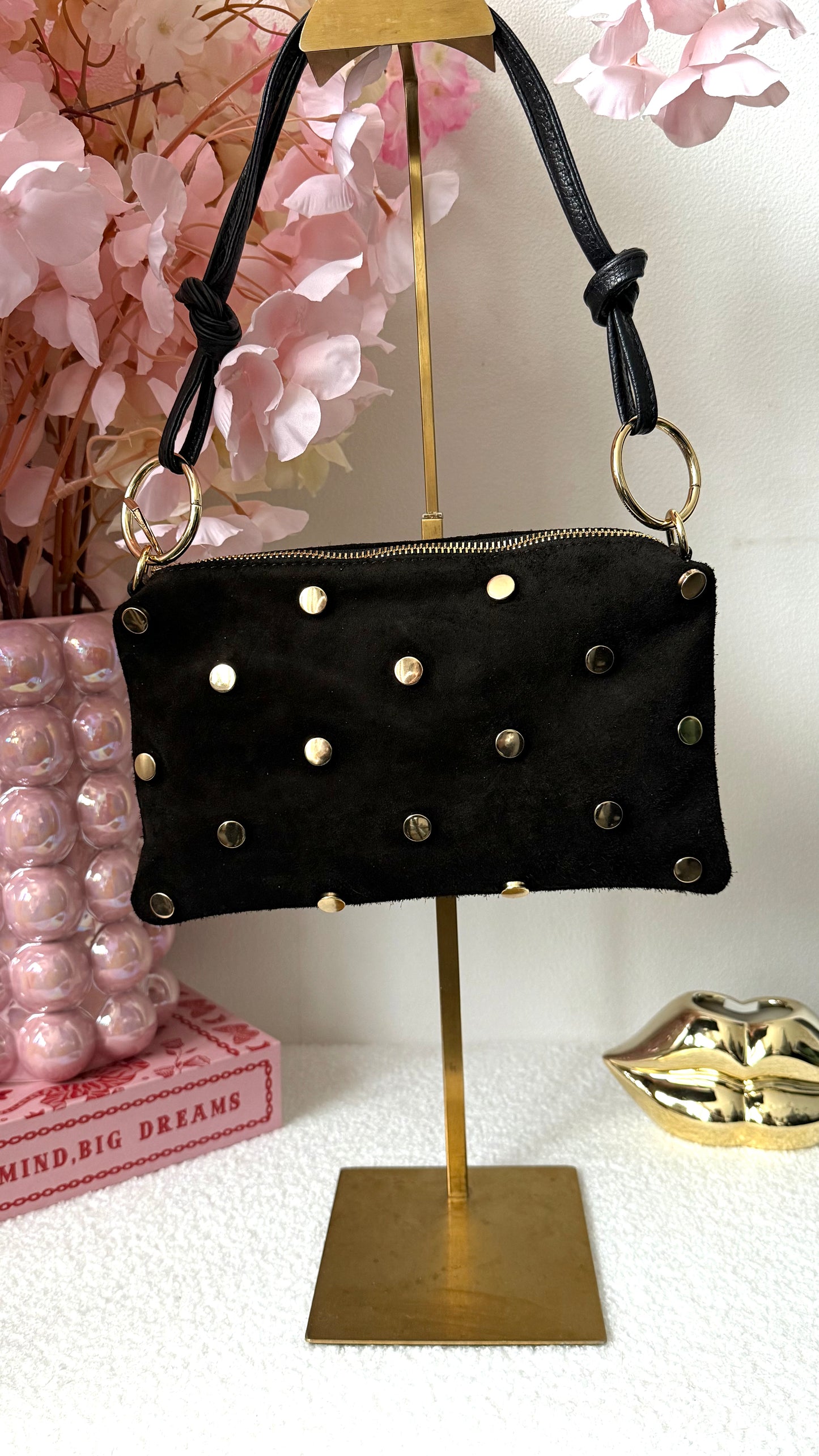 Studded bag small - Zwart