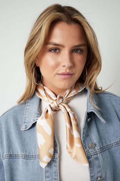 Sjaaltje Beige Zebra