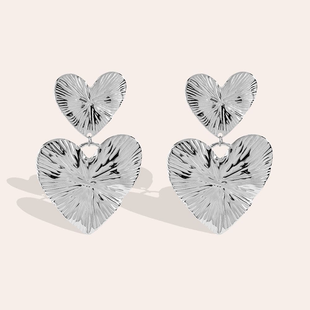 Oorbellen Two Hearts