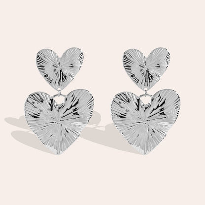 Oorbellen Two Hearts