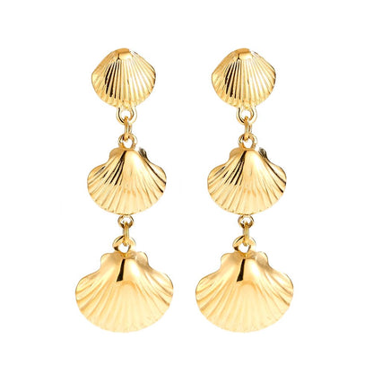 Oorbellen Shell Trio