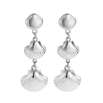 Oorbellen Shell Trio