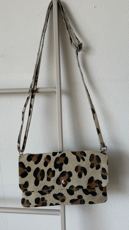 Vivi Bag - Big Leopard spots Beige