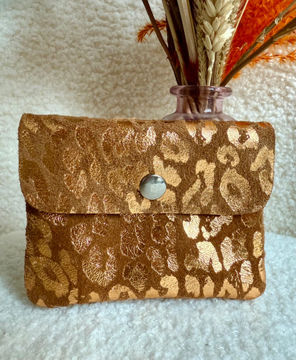 Portemonneetje Metallic Leopard Spots