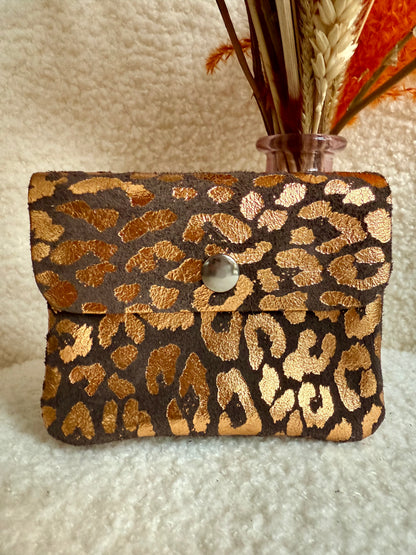 Portemonneetje Metallic Leopard Spots