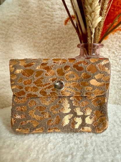 Portemonneetje Metallic Leopard Spots
