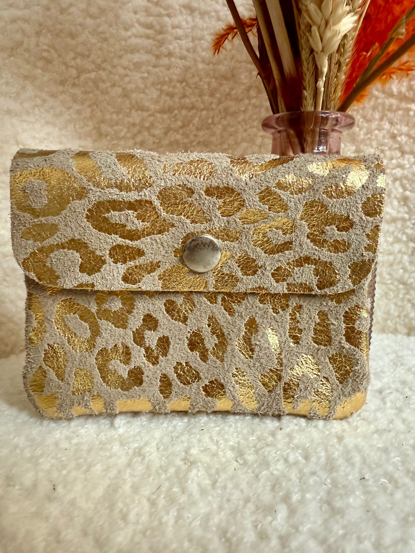 Portemonneetje Metallic Leopard Spots
