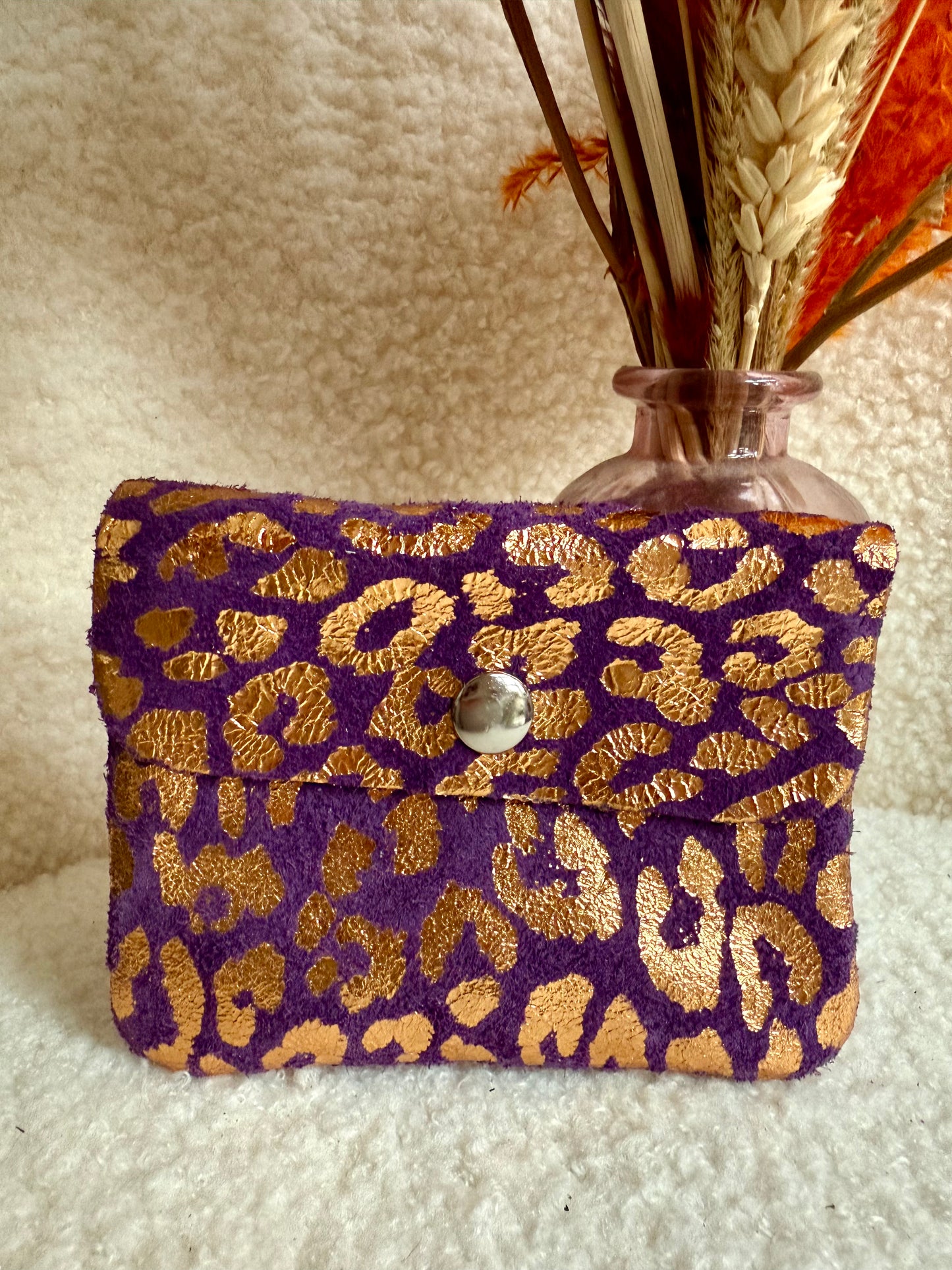 Portemonneetje Metallic Leopard Spots