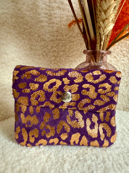 Portemonneetje Metallic Leopard Spots