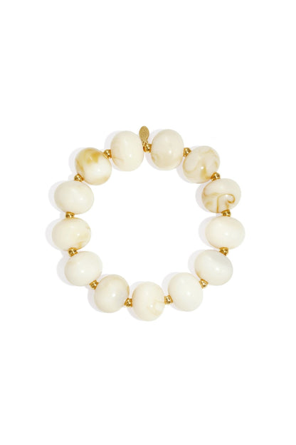Luna Marble Armband - Gebroken Wit