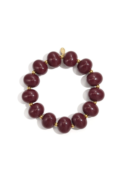 Luna Marble Armband - Aubergine