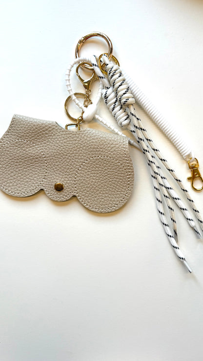 Bagcharm Zonnebrilhouder - Taupe