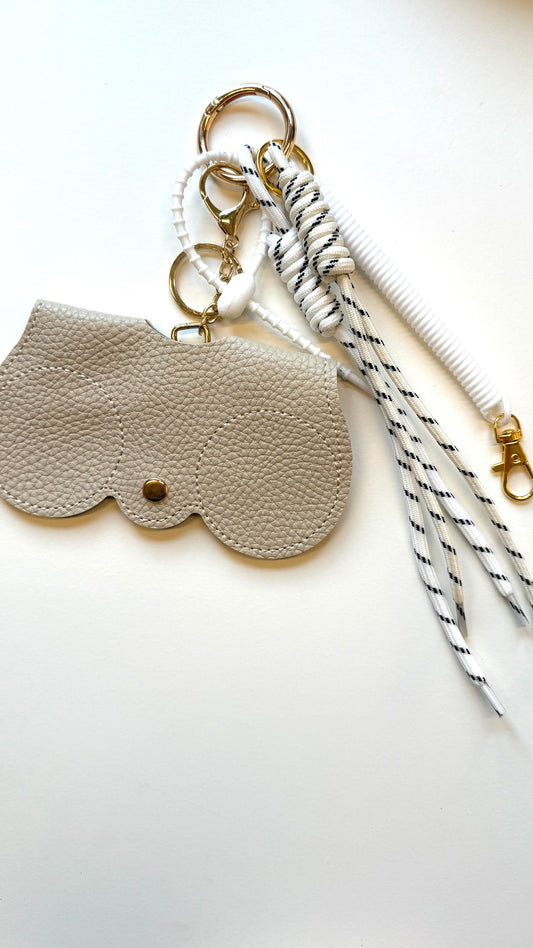 Bagcharm Zonnebrilhouder - Taupe