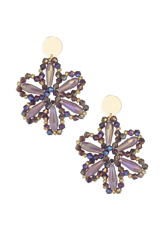 Oorbellen Floral Dreams - Paars