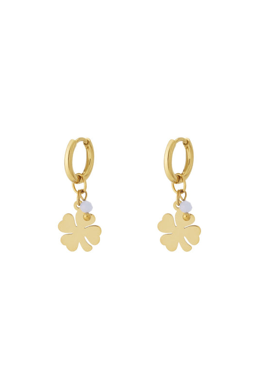 Oorbellen Lucky girl - Blauw