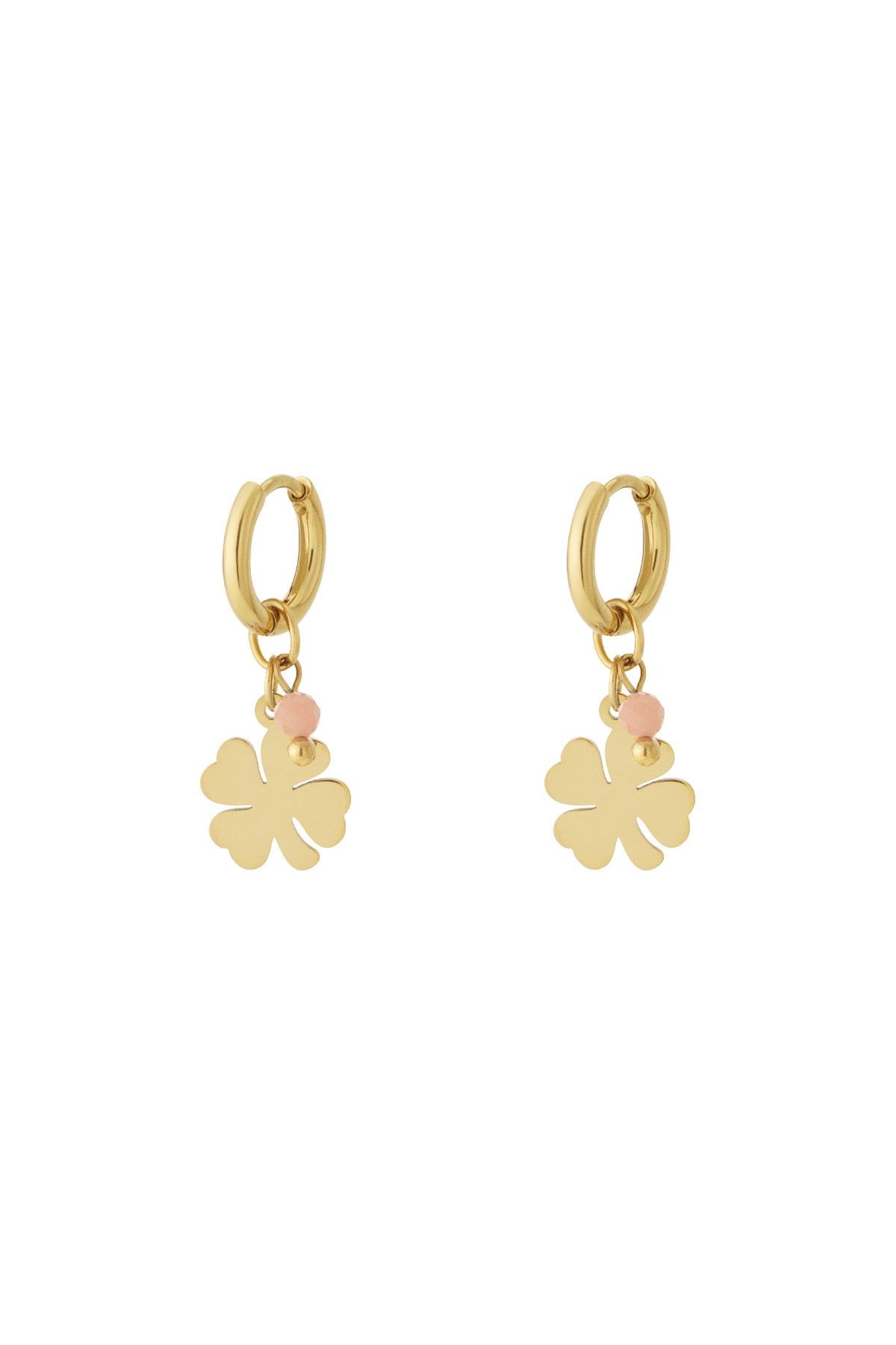 Oorbellen Lucky girl - Roze