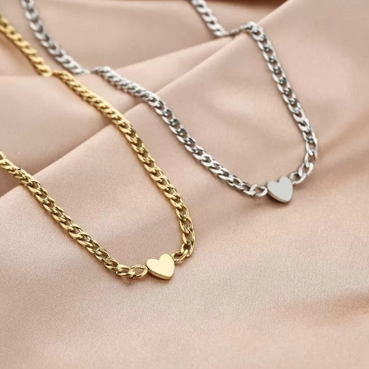 Ketting chained heart