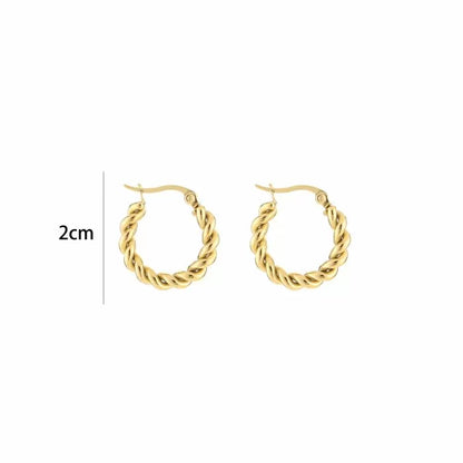 Oorbellen Twisted Hoop