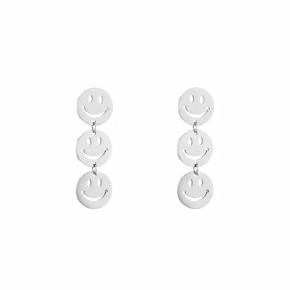 Oorbellen Triple Smiley