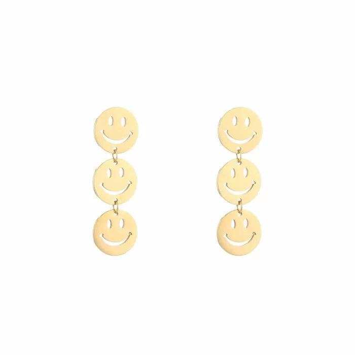 Oorbellen Triple Smiley