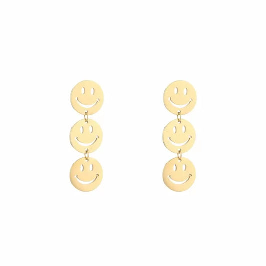 Oorbellen Triple Smiley