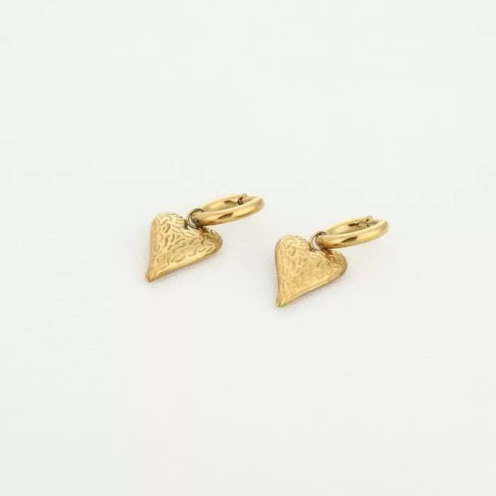 Oorbellen textured love