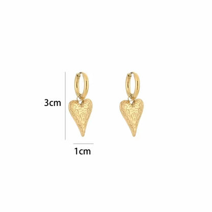 Oorbellen textured love