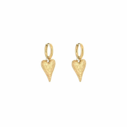 Oorbellen textured love