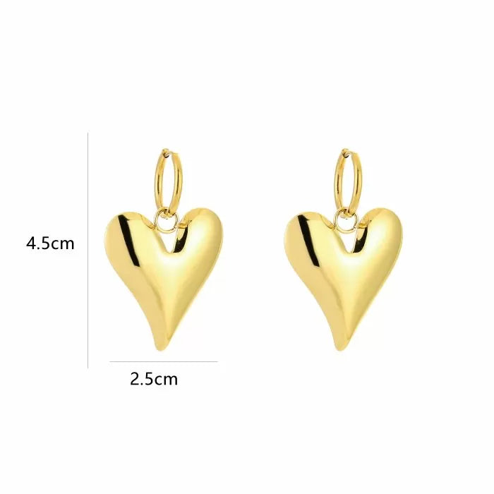 Oorbellen XL heart