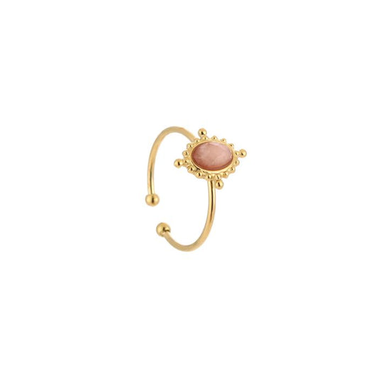 Sunstone ring Rose