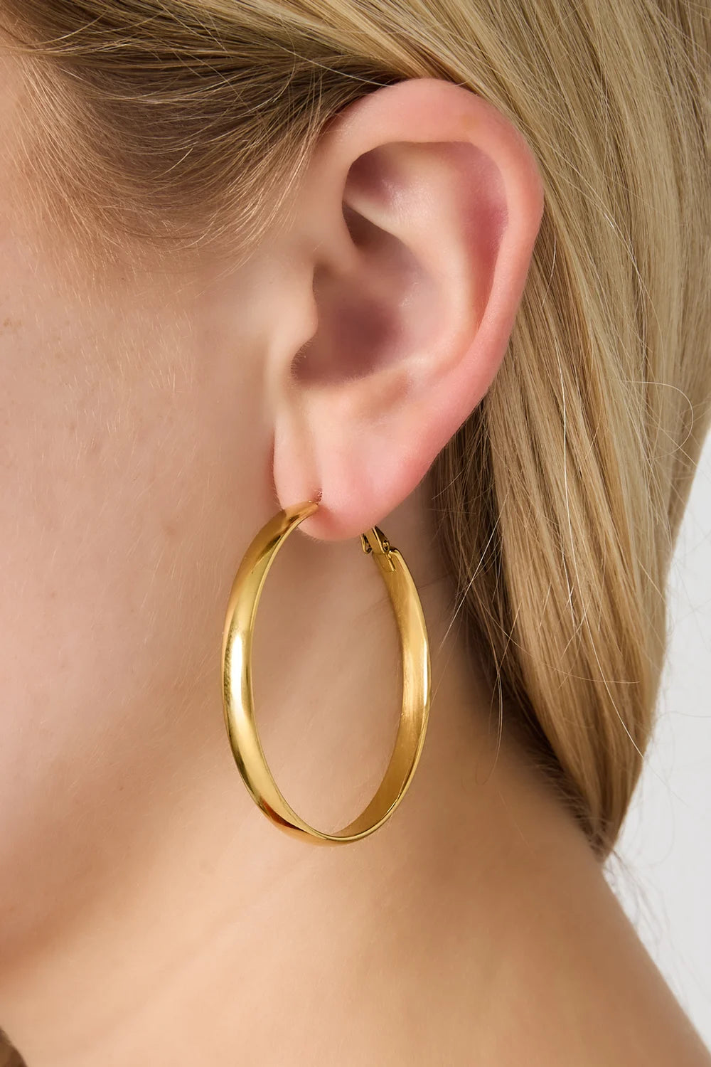 Oorbellen Flat Hoops