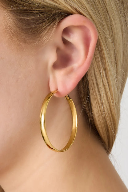 Oorbellen Flat Hoops