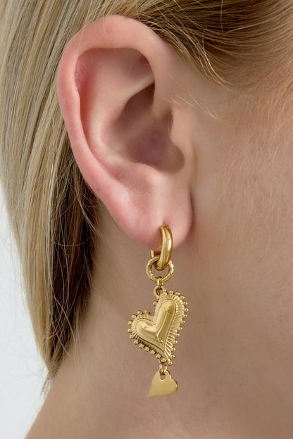 Oorbellen Hanging Hearts