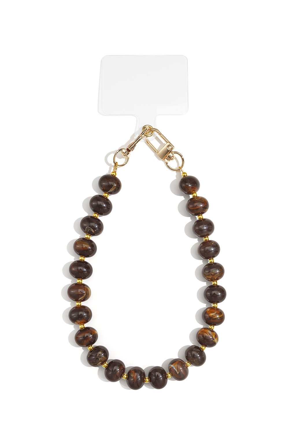 Telefoonkoord Brown Beads
