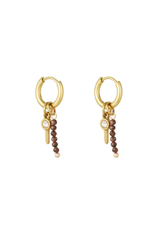 Oorbellen earparty - Bruin