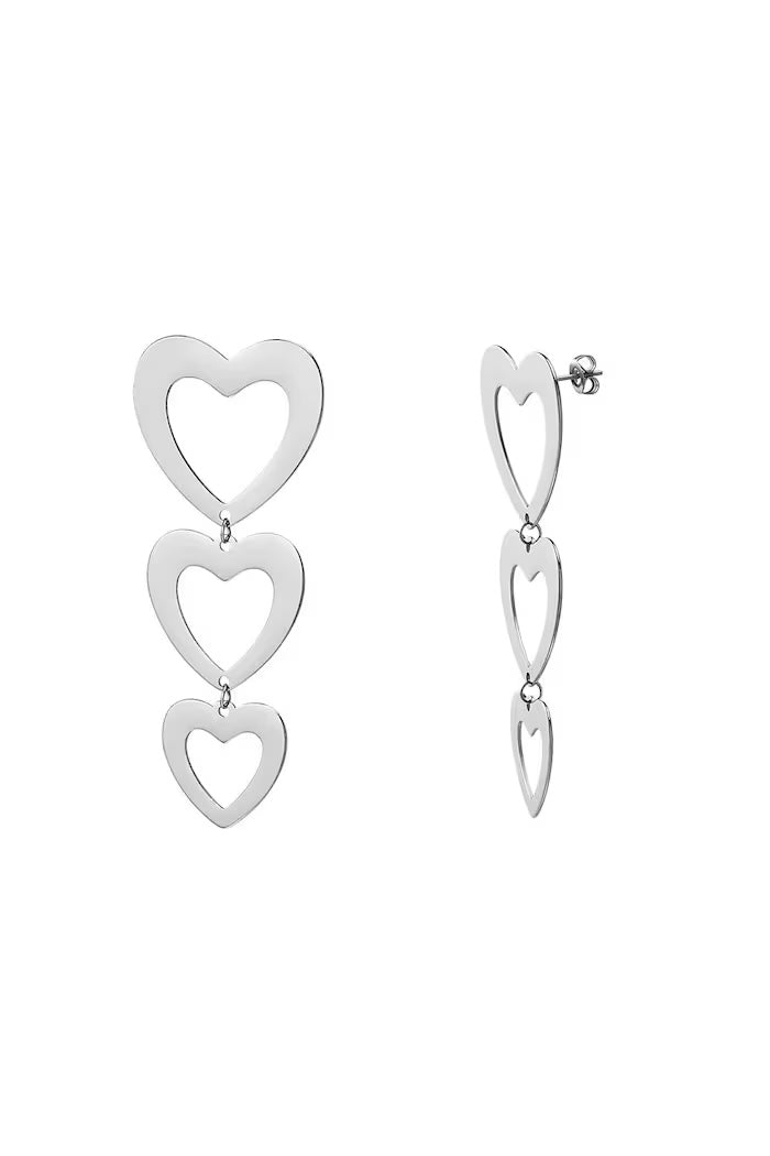 Oorbellen 3 hearts