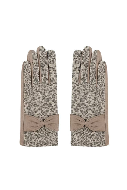 Handschoenen Leopard chic - Donker