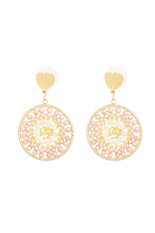 Oorbellen Mandala heart