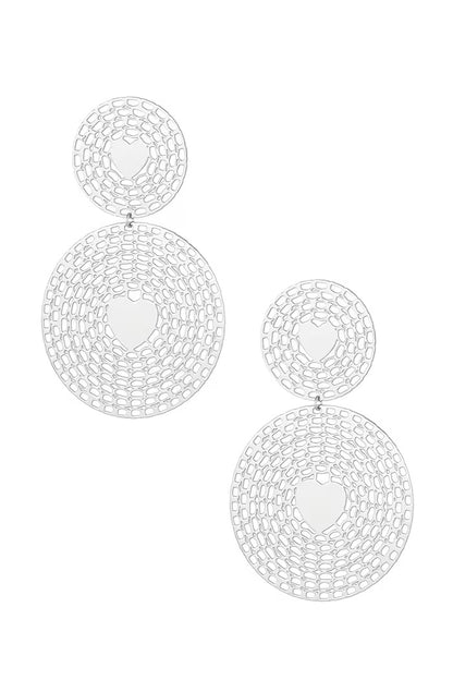Oorbellen Statement round hearts